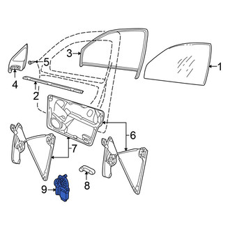 Volkswagen OE - Front Right Window Motor