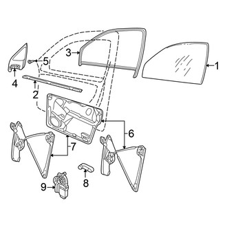 Volkswagen OE - Door - Glass & Hardware (GL / GLS 4 Doors)