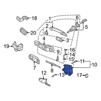 Volkswagen OE - Front Left Door Latch Assembly