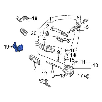 Volkswagen OE - Front Left Lower Door Hinge