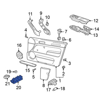 Volkswagen OE - Front Left Door Window Switch