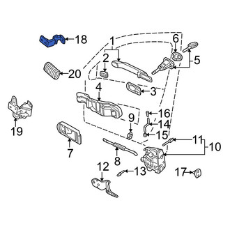 Volkswagen OE - Front Left Lower Door Hinge