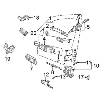 Volkswagen OE - Front Door - Lock & Hardware (GL / GLS 4 Doors)