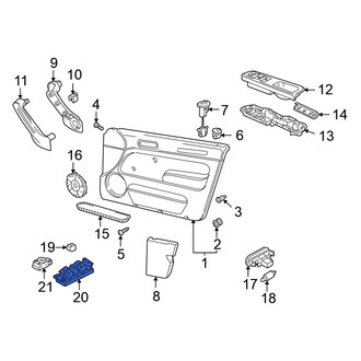 Volkswagen OE - Front Left Door Window Switch