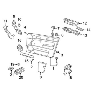 Volkswagen OE - Front Door - Interior Trim (GL / GLS 4 Doors)