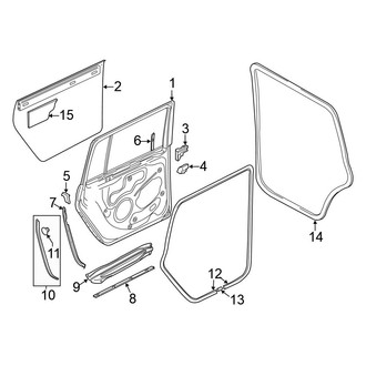 Volkswagen OE - Rear Door - Door & Components (Germany Built), (GL / GLS 4 Doors)