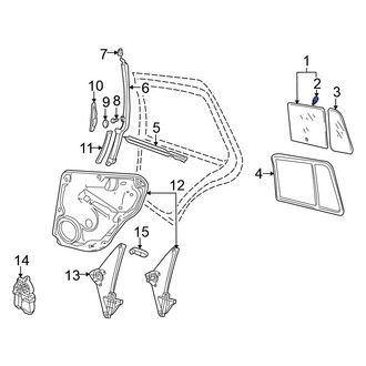 Volkswagen OE - Door Glass Guide Pin