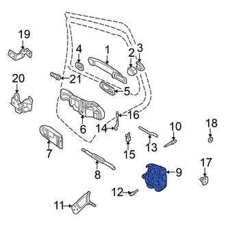 Volkswagen OE - Rear Left Door Latch Assembly