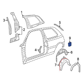 Volkswagen OE - Rear Quarter Panel Vent