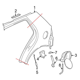 Volkswagen OE - Quarter Panel & Components (GLS 4 Doors)
