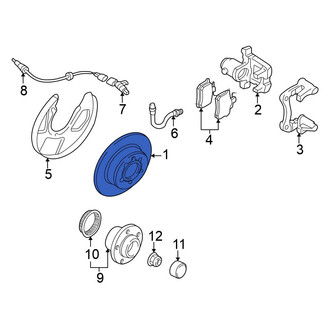Volkswagen OE - Rear Disc Brake Rotor