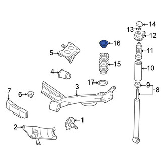 Volkswagen OE - Rear Upper Coil Spring Insulator