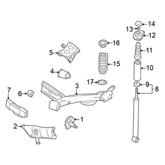 Volkswagen OE - Rear Suspension - Suspension Components (GL / GLS)