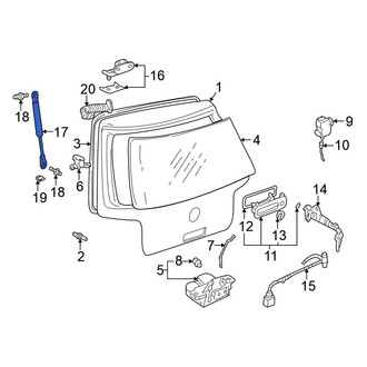 Volkswagen OE - Liftgate Lift Support