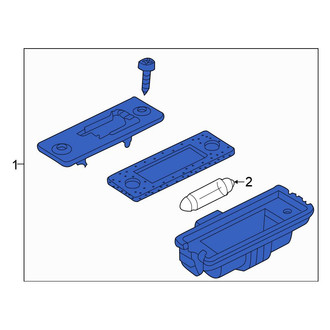 Volkswagen OE - Rear License Plate Light Assembly