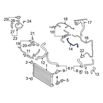 Volkswagen OE - Upper Radiator Coolant Hose