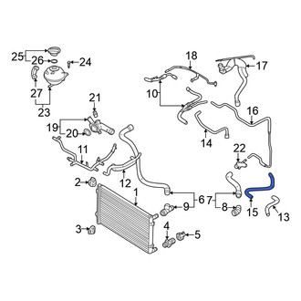 Volkswagen OE - Upper Radiator Coolant Hose