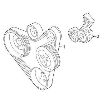 Volkswagen OE - Cooling - Belts & Pulleys (GLS 1.8L)