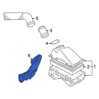 Volkswagen OE - Lower Engine Air Intake Hose