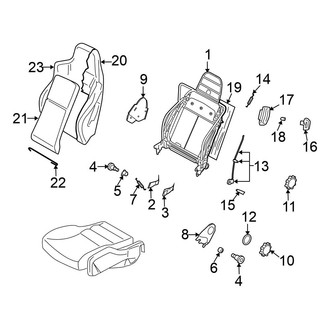 Volkswagen OE - Seats & Tracks - Front Seat Components (Seat Back Components)