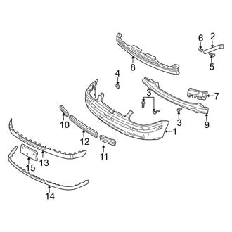 Volkswagen OE - Front Bumper - Bumper & Components (GL / GLS / GLX / TDI Wagon)