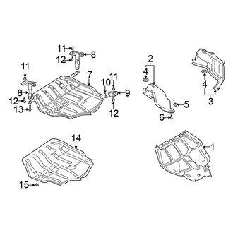Volkswagen OE - Radiator Support - Splash Shields (1.9L Automatic Tr)