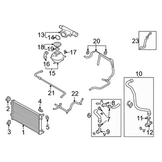 Volkswagen OE - Cooling - Radiator & Components (1.9L)