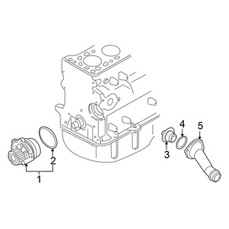 Volkswagen OE - Cooling - Water Pump (1.9L)
