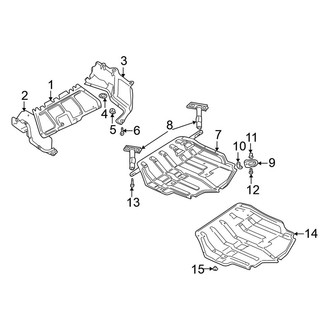 Volkswagen OE - Radiator Support - Splash Shields (2.0L)
