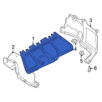 Volkswagen OE - Front Radiator Support Splash Shield