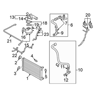 Volkswagen OE - Cooling - Radiator & Components (2.0L)