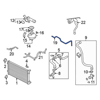 Volkswagen OE - Engine Coolant Overflow Hose