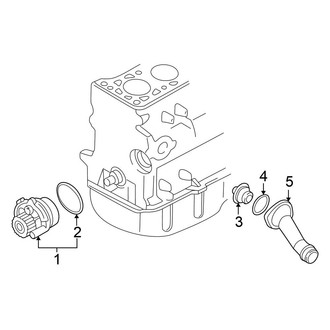 Volkswagen OE - Cooling - Water Pump (GL / GLS AVH Engine / AZG Engine)
