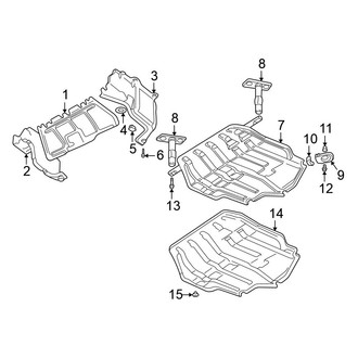 Volkswagen OE - Radiator Support - Splash Shields (SOHC 2.8L)