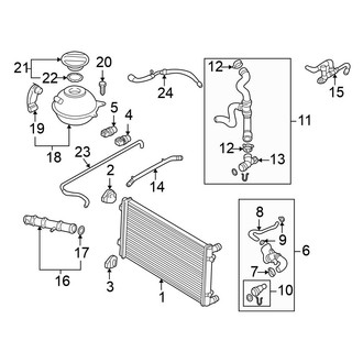 Volkswagen OE - Cooling - Radiator & Components (Main), (2.8L)