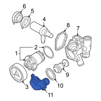 Volkswagen OE - Lower Engine Coolant Thermostat Housing