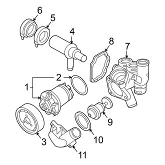 Volkswagen OE - Cooling - Water Pump (GLS / GLX 2.8L)