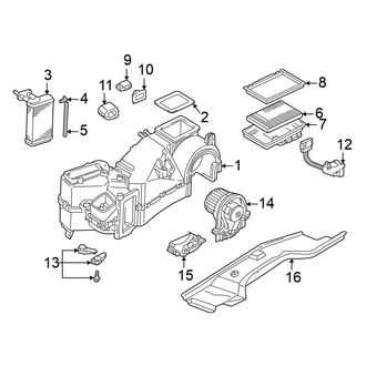 Volkswagen OE - Air Conditioner & Heater - Evaporator & Heater Components (Manual A/C)