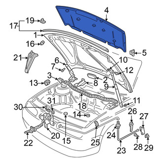 Volkswagen OE - Hood Insulation Pad