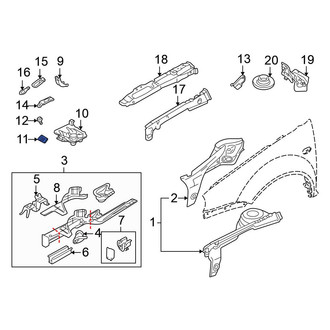 Volkswagen OE - Battery Hold Down