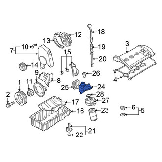 Volkswagen OE - Engine Oil Cooler Bracket
