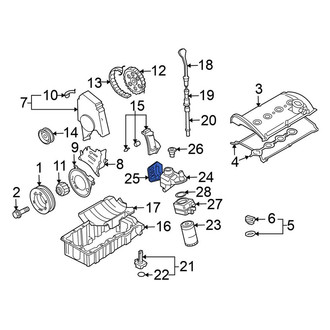 Volkswagen OE - Engine Oil Filter Housing Gasket