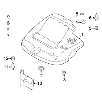 Volkswagen OE - Engine / Transaxle - Engine Appearance Cover (2.0L)