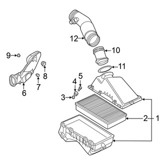 Volkswagen OE - Engine / Transaxle - Air Intake (A4 Body Code 2.8L)
