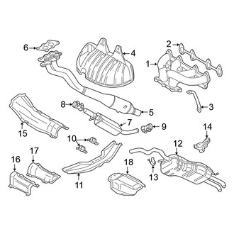 Volkswagen OE - Exhaust System - Exhaust Components (Sedan 2.0L)