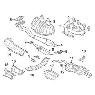 Volkswagen OE - Exhaust System - Exhaust Components (Wagon 2.0L)
