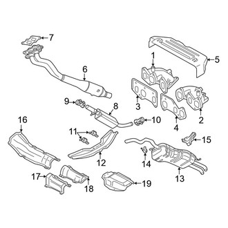 Volkswagen OE - Exhaust System - Exhaust Components (SOHC 2.8L)