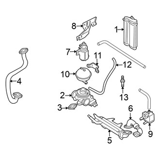 Volkswagen OE - Emission System - Emission Components (90 Horse Power), (1.9L)