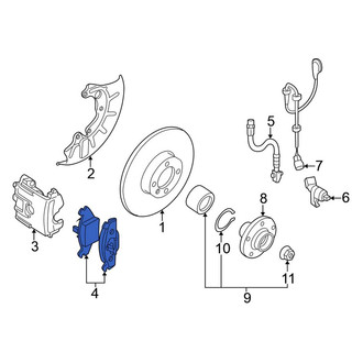 Volkswagen OE - Front Disc Brake Pad Set