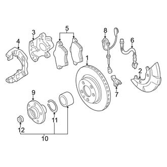 Volkswagen OE - Front Suspension - Brake Components